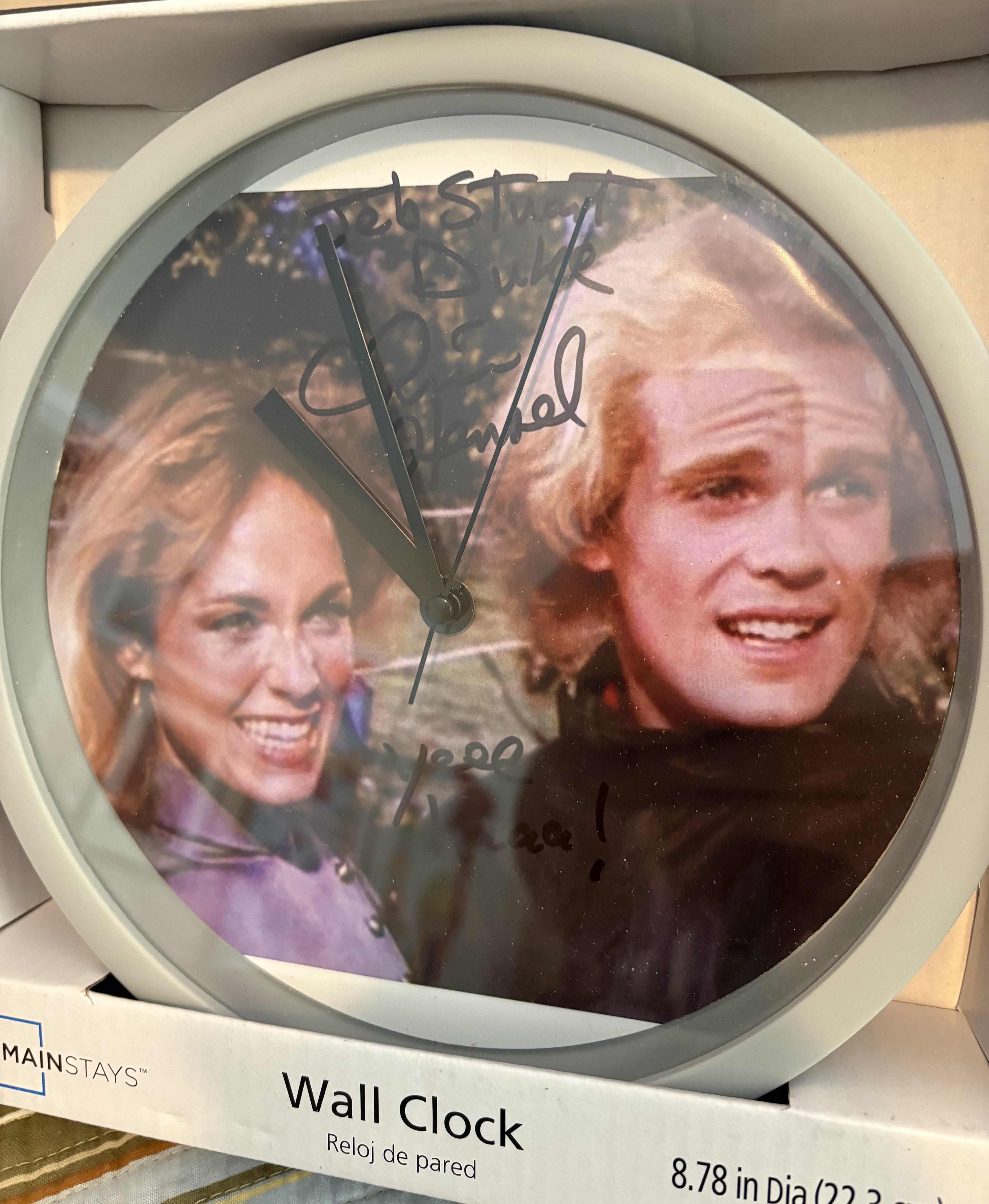 Clocks with Dukes of Hazzard Pics and Captain California pics as face of clock