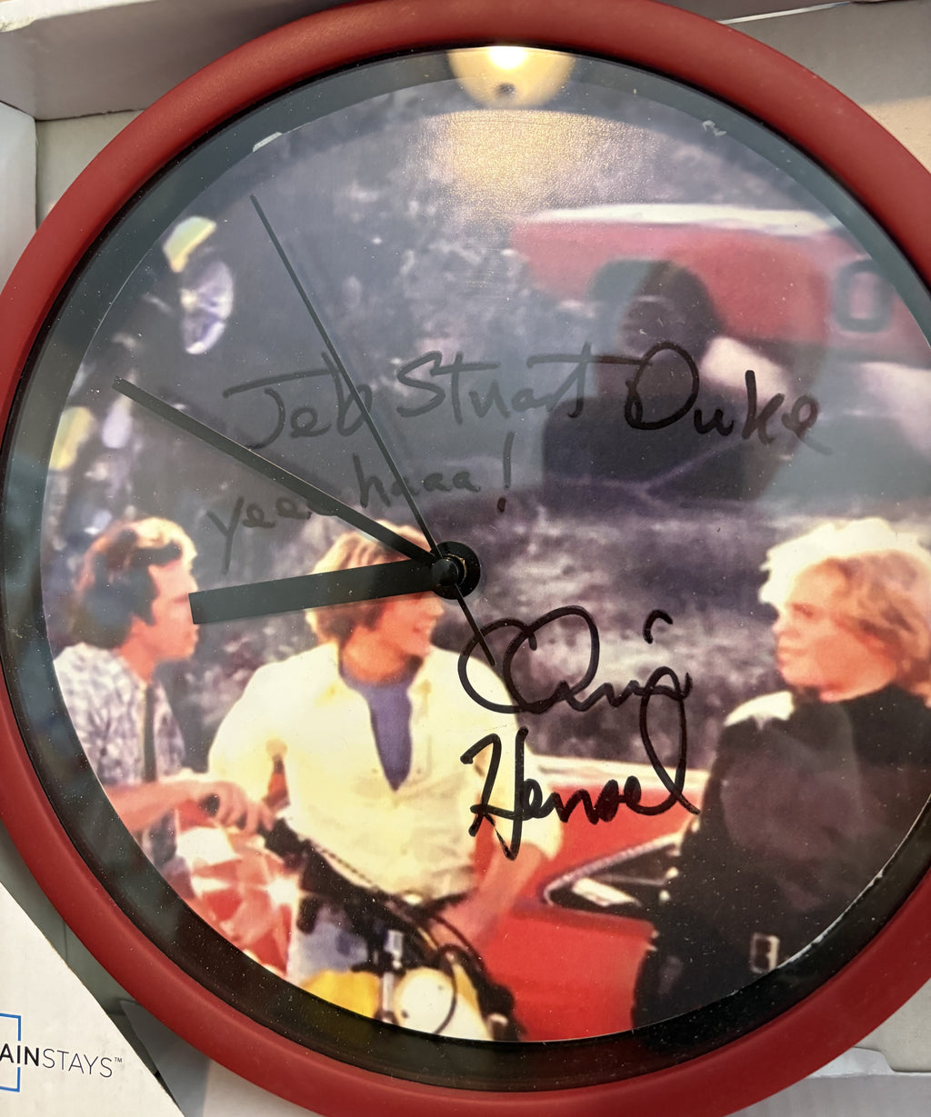 Clocks with Dukes of Hazzard Pics and Captain California pics as face of clock