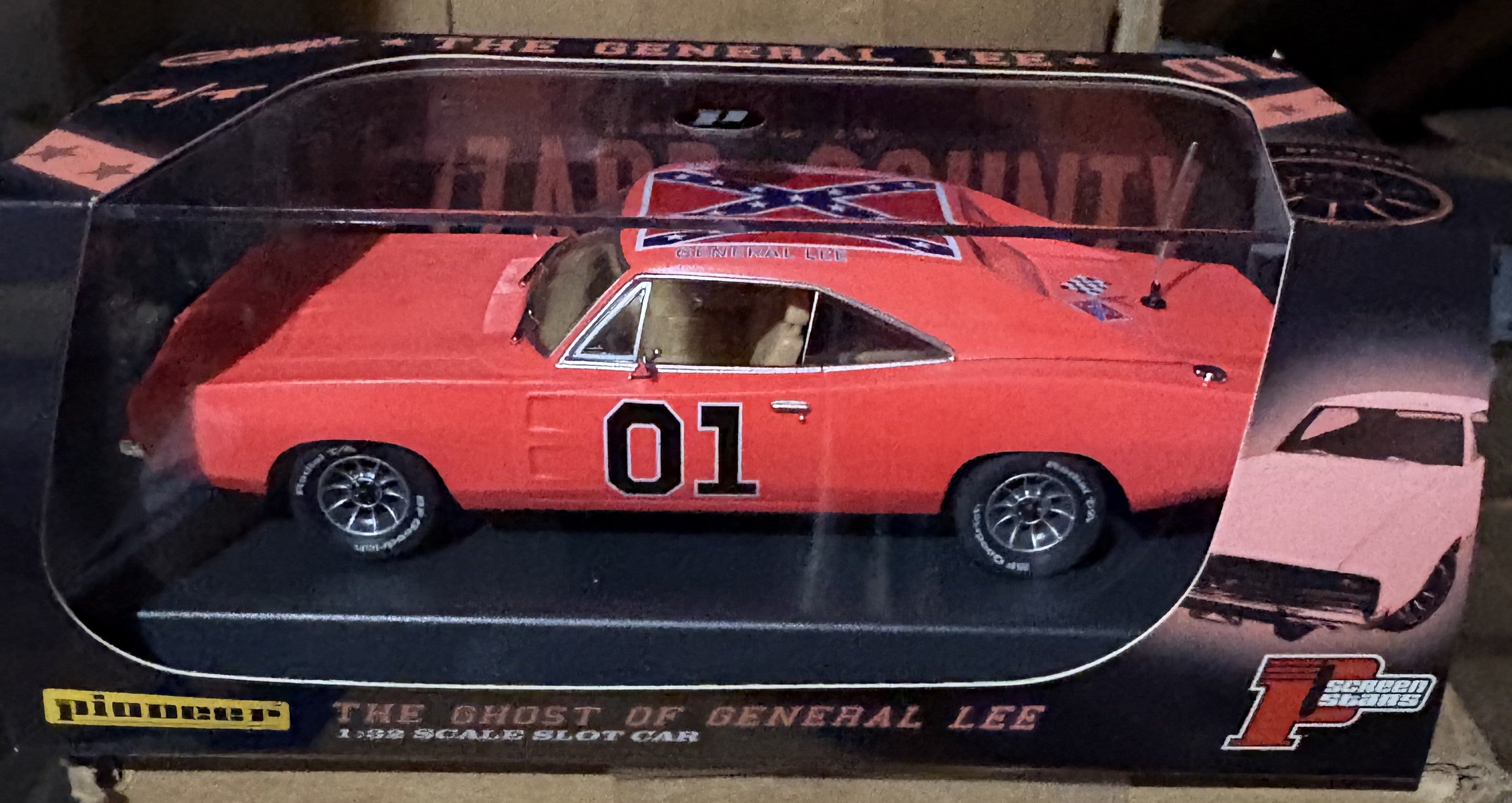 General Lee & Ghost of GL & Green Fury Cop TRACK CARS